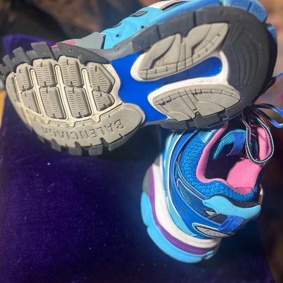 BALENCIAGA Blue and Pink Sneakers size40/US 7 - Picture 5 of 10